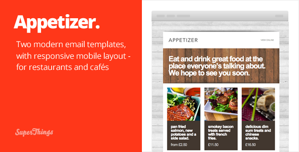 Appetizer -  responsive html email template