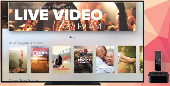 Apple TV Church App - ChurchYangu