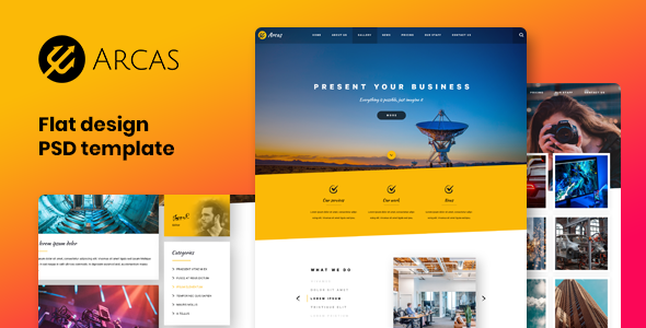 Arcas PSD template