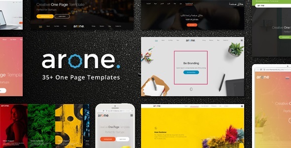 Arone - One Page Parallax Joomla Template