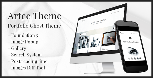 Artee: Portfolio Ghost Theme