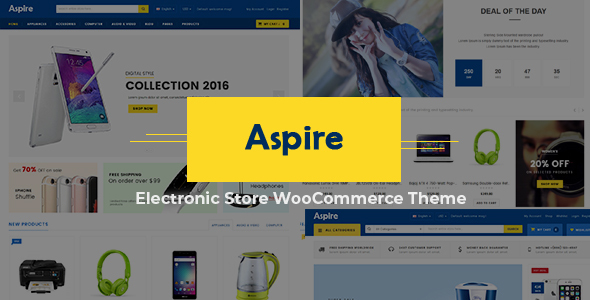 Aspire - Multipurpose Responsive WooCommerce WordPress Theme