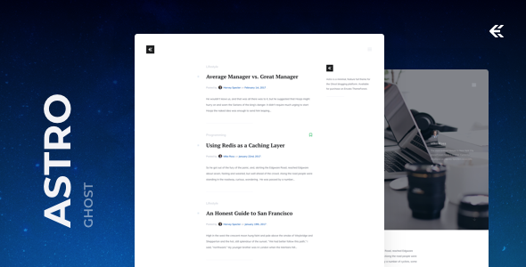 Astro - Responsive Ghost Theme