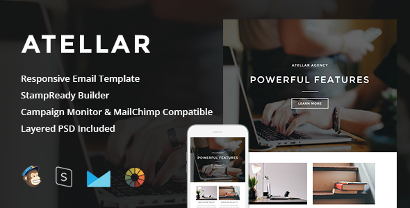 Atellar - Responsive Email + StampReady Builder