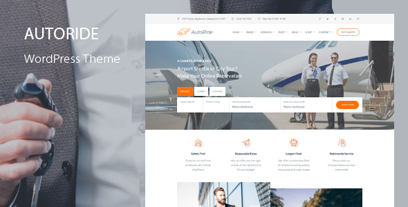 AutoRide - Chauffeur Booking WordPress Theme