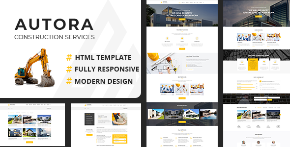 Autora - Construction Business HTML Template