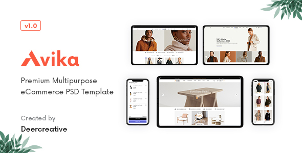 Avika | Multipurpose eCommerce PSD Template