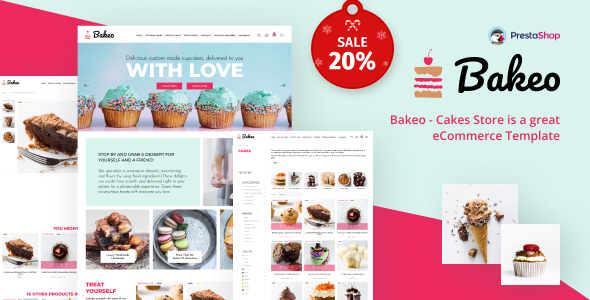 Bakeo - Cake Shop PrestaShop Theme