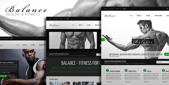 Balance - Gym Fitness HTML Theme