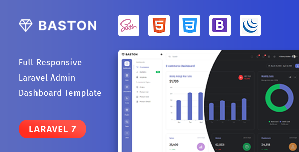 Baston - Laravel Admin Template