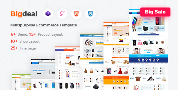 Bigdeal - eCommerce HTML Template