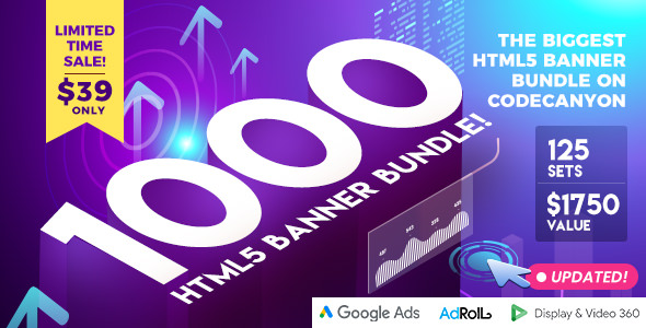 Biggest HTML5 Banner  Bundle in CodeCanyon - 1000 Banners - 2019 Update