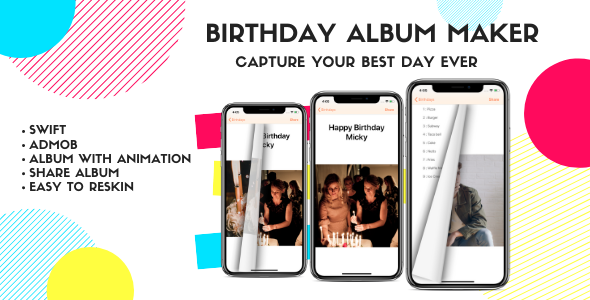 Birthday album maker