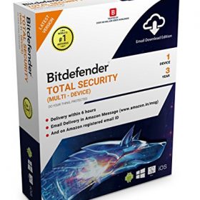 BitDefender Total Security Latest Version (Windows / Mac / Android / iOS) - 1 Device, 3 Years (Email Delivery in 2 hours - No CD)