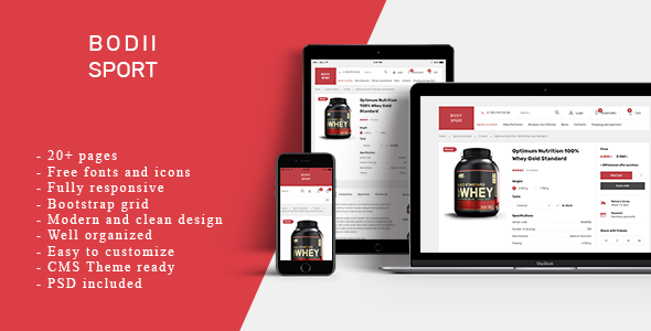 BodiiSport - E-commerce HTML Template