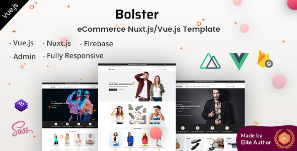 Bolster - Vue Nuxt.js eCommerce Template