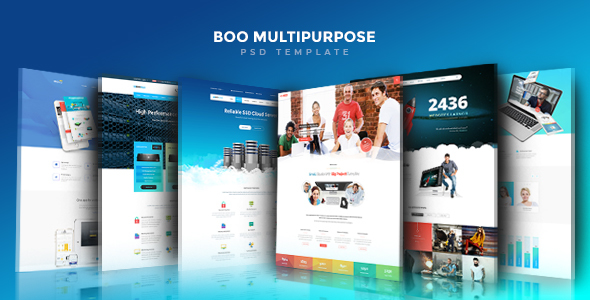 Boo | Creative - Cloud Hosting - University - eCommerce - Mobile App - Personal - Lawyer PSD