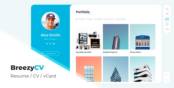 BreezyCV - CV Resume Template