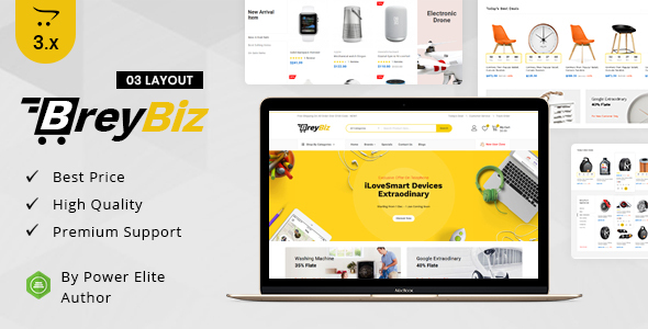 BreyBiz - Multipurpose OpenCart 3 Theme