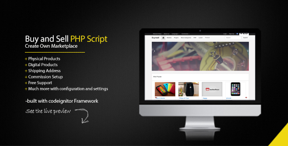 Buy and Sell PHP Script