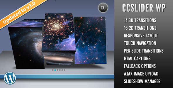 CCSlider WP - 3d/2d Slideshow WordPress Plugin