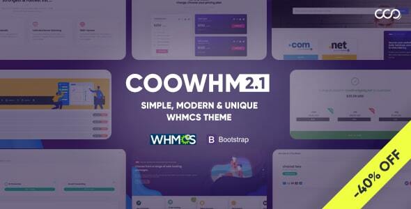 COOWHM - Multipurpose WHMCS Template