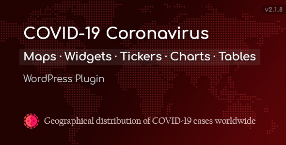 COVID-19 Coronavirus — Live Maps & Widgets for WordPress