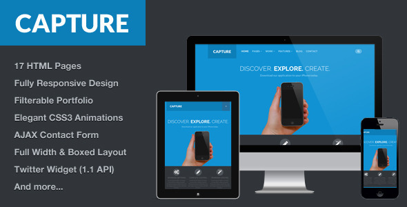 Capture - Responsive Bootstrap HTML Theme