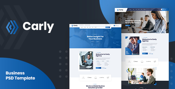 Carly - Business PSD Template