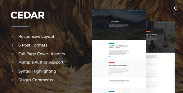 Cedar - Responsive Ghost Theme