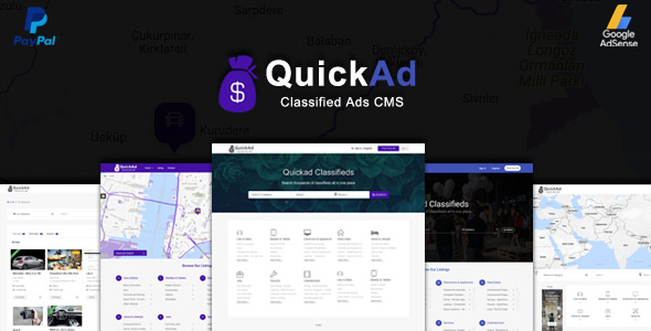 Classified Ads CMS PHP Script - Quickad Classified