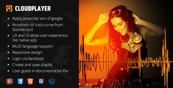 CloudPlayer - search engine player web app