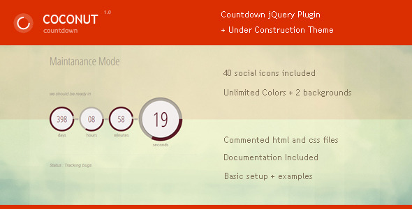 Coconut - Jquery Countdown Plugin