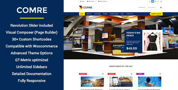 Comre - Coupon Codes & Affiliates WordPress Theme