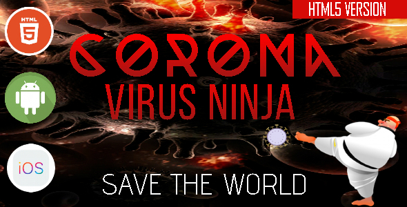 CoronaVirus Ninja - HTML5 Game - HTML5 Website