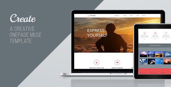 Create - One Page Muse Template