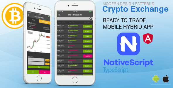 Crypto Exchange Mobile Hybrid App - Traders App