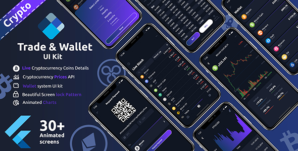 Crypto Trade & wallet Flutter UI kit