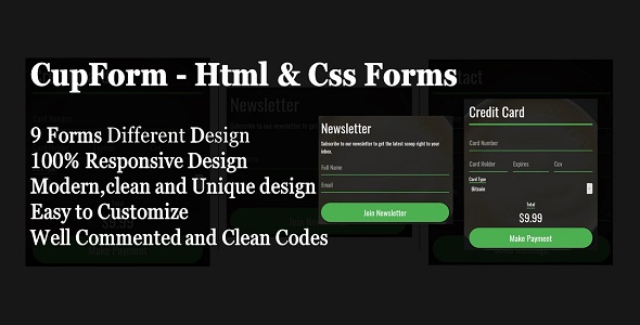 CupForm - Html & Css Forms