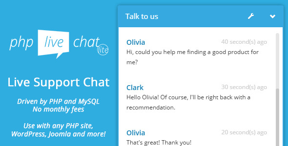 Customer Chat - PHP Live Support Chat Lite