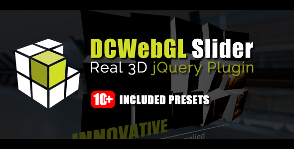 DCWebGL Slider - Real 3D jQuery Plugin