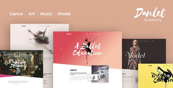 Danlet Academy WordPress Theme - Art Education