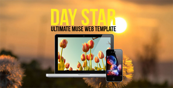 Day Star One Page Muse Template