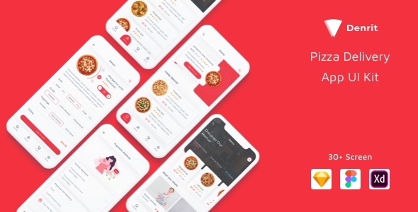 Denrit - Pizza Delivery App UI Kit