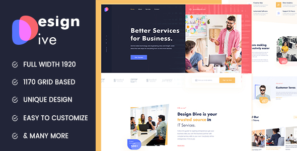 Design Deive - Technology Based PSD Template