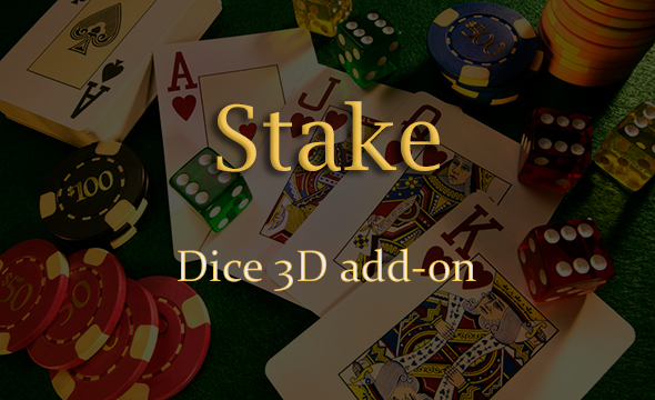 Dice 3D Add-on for Stake Casino Gaming Platform