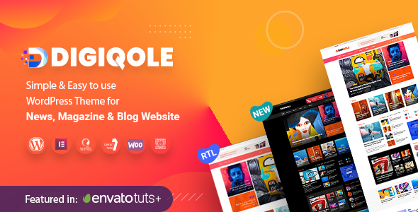 Digiqole - News Magazine WordPress Theme