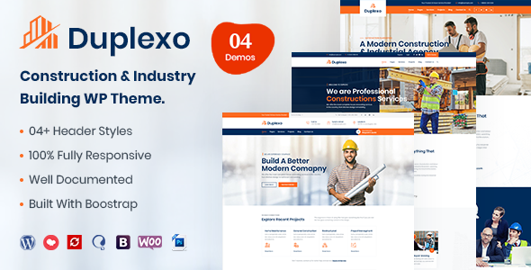 Duplexo – Construction Renovation WordPress Theme