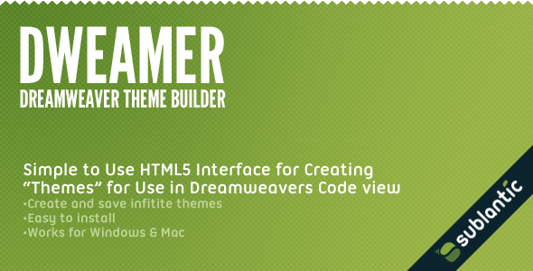 Dweamer - Dreamweaver Theme Builder