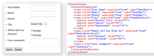 Dynamic Email Form from Xml File